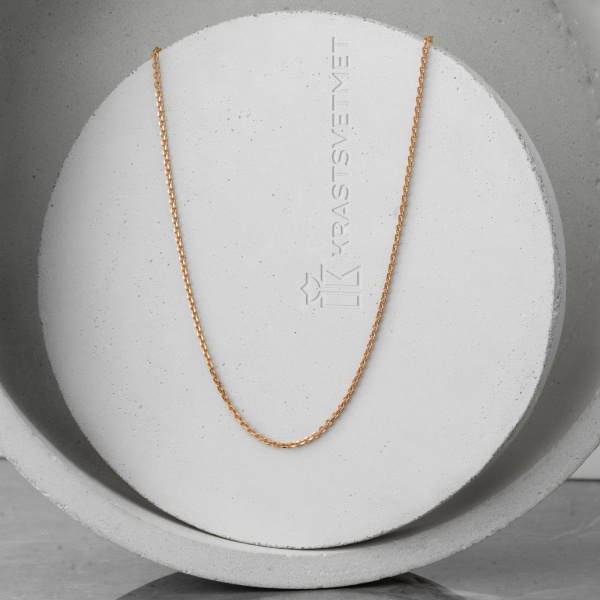 Цепь из красного золота 585, плетение «Якорь»